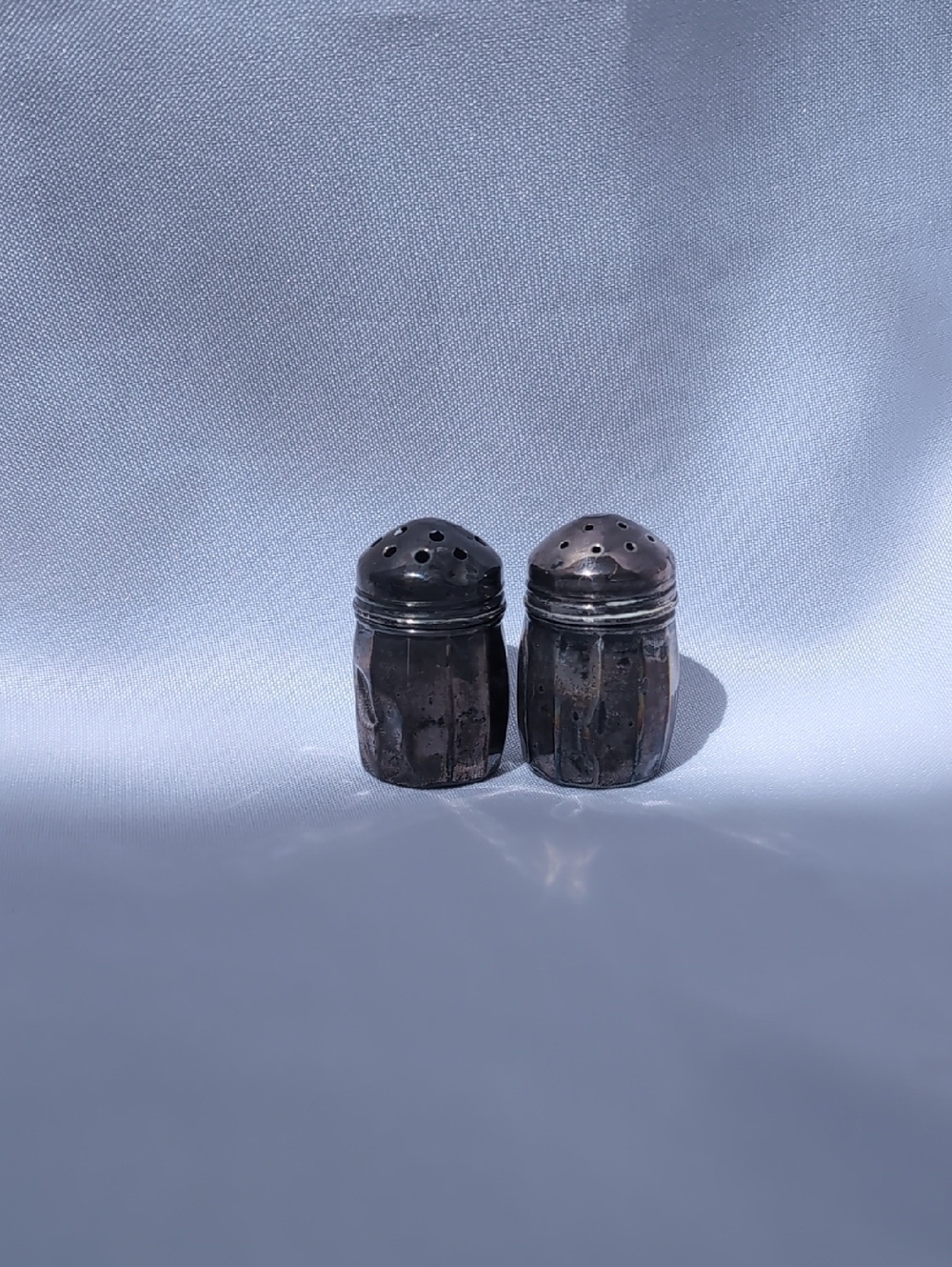 1930s Sterling Silver Salt And Pepper Shakers